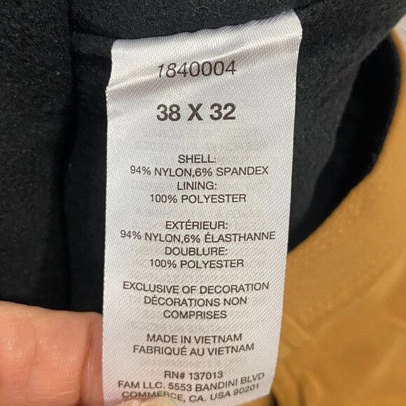 Orvis Fleece Lined Tech Pants Mens 38 x 32 Brown Water Repellent Insulated - Picture 14 of 15